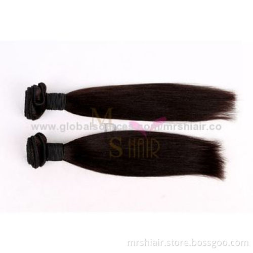 22-inch Light Yaki Peruvian Virgin Hair Weft, Harmless to Health